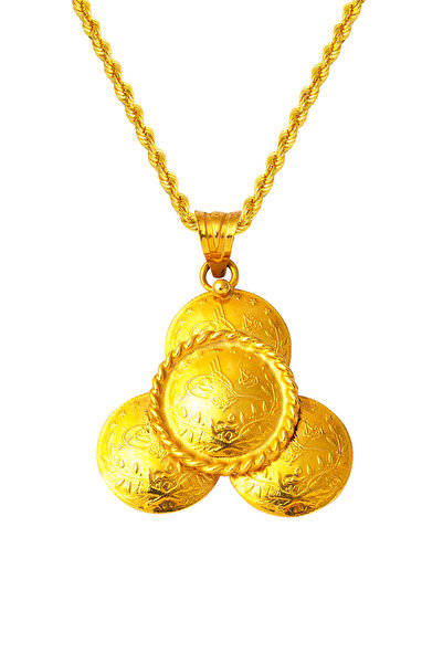 Bilezikci 4 Çeyrek Reşatlı 22 Ayar Altın Kolye