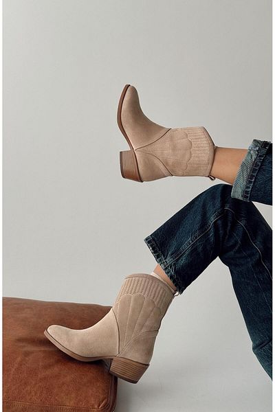 nope21shoess Μπότες Laura Beige από γνήσιο δέρμα