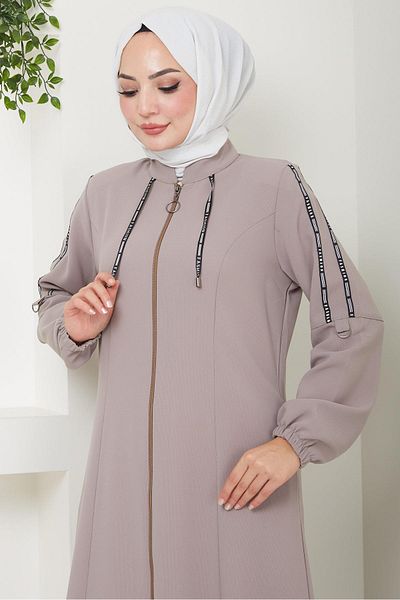 hafsamina Mink HM2483 - Striped Sports Ferace
