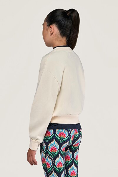 SWATSKY Bg Store Cream Sweatshirt for Girls