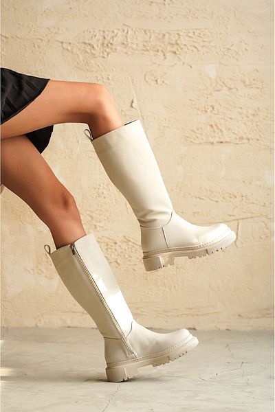GOFFSHOES Kimber Matte Leather Tan Czech - Χοντρή σόλα κάτω από το γόνατο