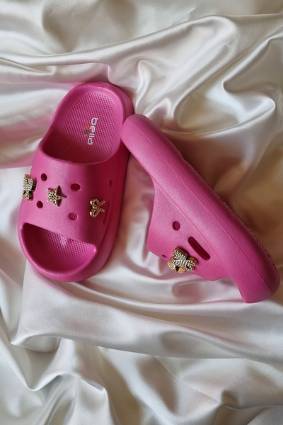 Akınal Bella Akınalbella taş detay çocuk kalın taban ultra soft terlik E436