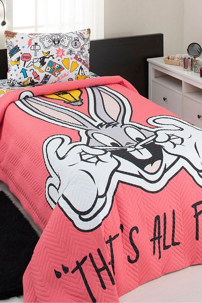 Özdilek Bugs Bunny Smile Single Licensed Quilted Children's Bedding Set