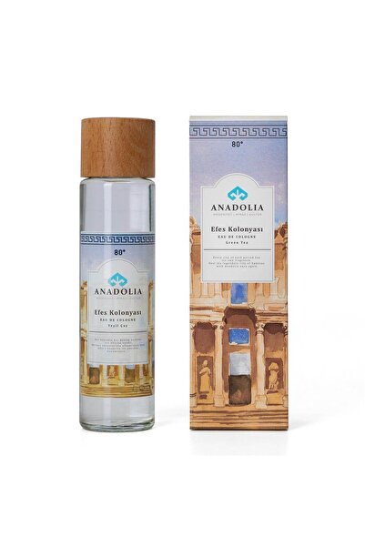 Anadolia Efes Yeşil Çay Kokulu 80° Cam Şişe Kolonya 180 ml