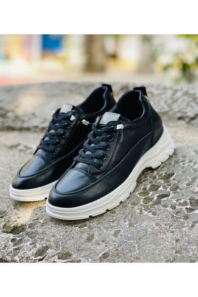 Guja Kanvas Hakiki Deri Sneaker