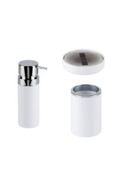 Prima Nova Lenox White 3-Piece Bathroom Accessory Set