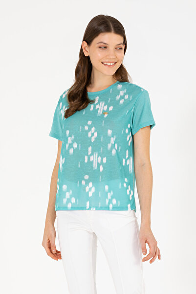 U.S. Polo Assn. Women's Mint Crew Neck T-Shirt 50263590-Vr090