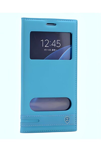 Cepustik Telefon Aksesuarları Galaxy A7 2016 Kılıf Pencereli Elite Kapaklı Kılıf