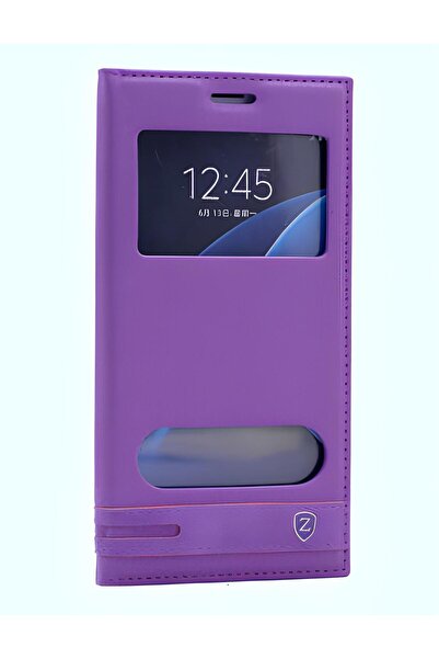 Cepustik Telefon Aksesuarları Galaxy A7 2016 Kılıf Pencereli Elite Kapaklı Kılıf
