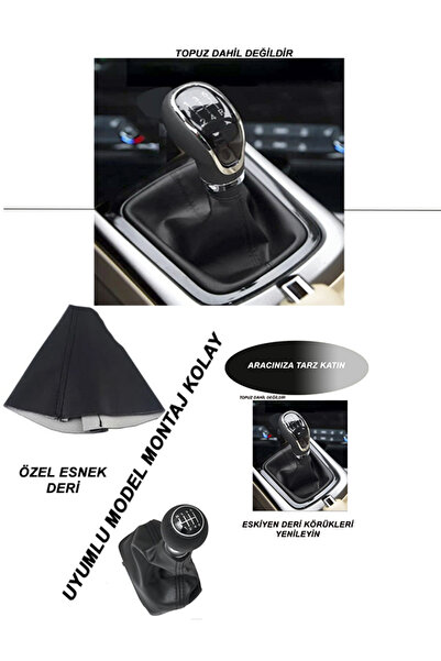 bol bol cesitler Fiat Egea Compatible Auto Shift Bellow Black Leather Black Stitch