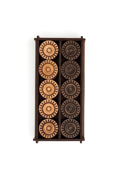 Anadolia Wooden Backgammon Scale Set and 2 Piece Dice Set