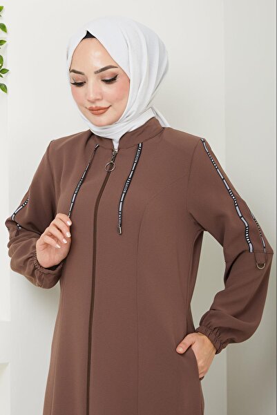 hafsamina Tan Sports Ferace - Striped, HM2483