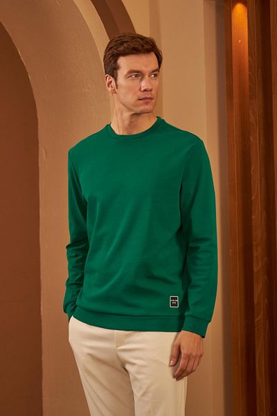 odelon Ανδρικό φούτερ Green Comfort Fit - Mars26
