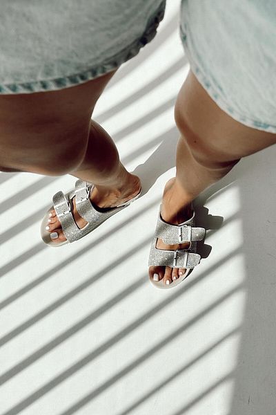 nope21shoess White Genuine Leather Point Slippers