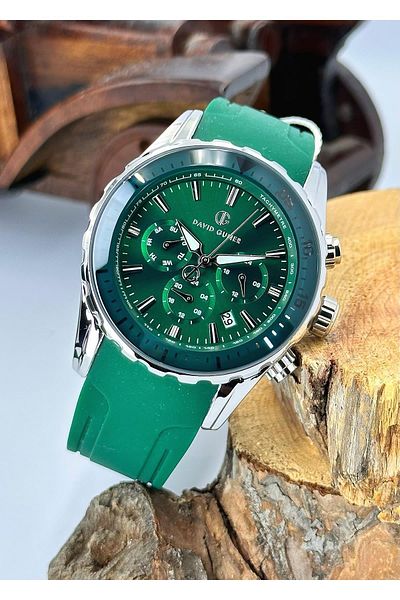 DAVID GUNER Functions Active Silicone Cord Men's Wrist Watch