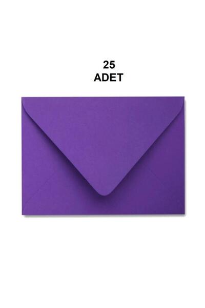 deer home by Pera İstanbul 25 Adet Mor Renkli Küçük Zarf 7x9