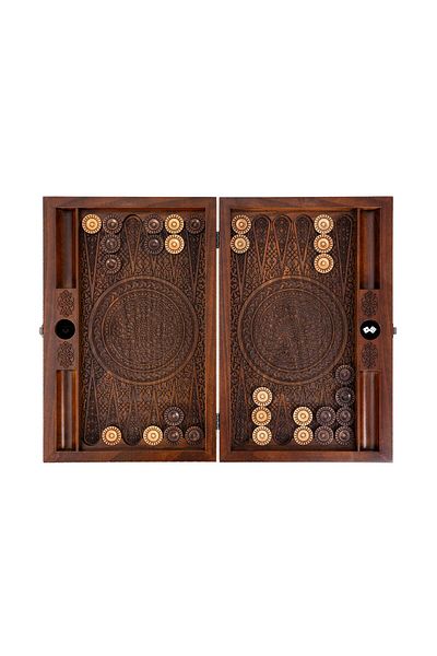 Anadolia Emerald-ü Phoenix Motif Backgammon