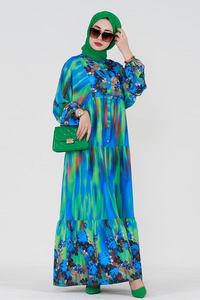 Sevitli Rochie de primăvară cu halat-verde