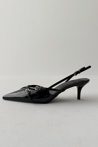 nope21shoess Miu Black Patent Leather Stiletto