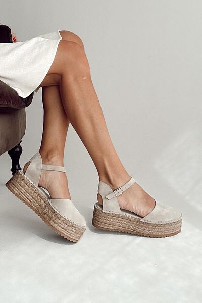 nope21shoess Sandale din piele naturală Carolina Beige