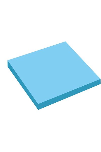 KRAF 7676tr - Transparent Blue Note Paper, 50yp.76x76mm Adhesive