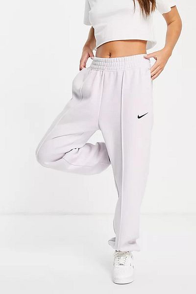 Nike Αθλητικά ρούχα Loose Fit Παντελόνι Φαρδύ και Μακρύ Λιλά Φούτερ