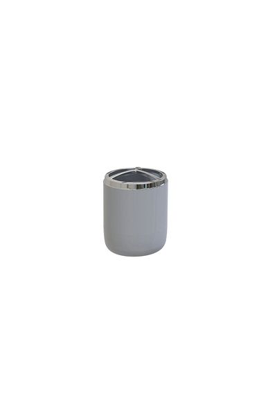 Prima Nova Θήκη οδοντόβουρτσας Lima Xl με διακόσμηση Chrome - Γκρι