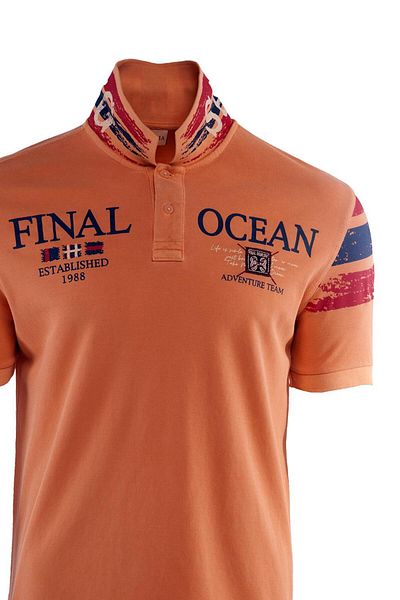 Arma Tricou portocaliu cu gât polo pentru bărbați Y 21374739901