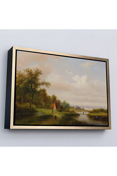 Oxyteez Tablo-7021 Peisajul casei de sat din Rusia medievală cu cadru din lemn