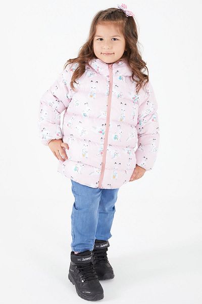 Cansın Mini Girl's Coat Character Printed Powder 15610