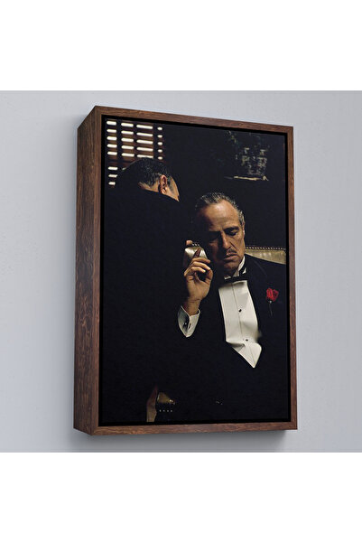 Home Godfather Movie Painting with Wooden Frame-7674