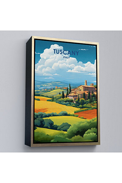 Oxyteez Ζωγραφική Τοσκάνης Ιταλίας με ξύλινο πλαίσιο - Tuscany-7764