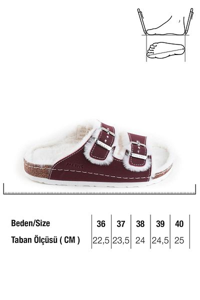 Paleng Papuci de iarnă pentru femei cu talpă de plută