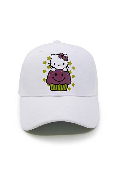 Köstebek Λευκό καπέλο Hello Kitty Cupcake Friend
