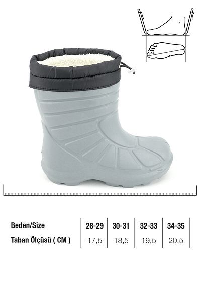 GEZER Μπότες χιονιού για αγόρια χειμερινά Eva Throat Elastic Silent Sole