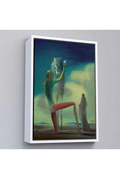 Limitless Salvador Dali with Wood Frame - the Knight of Death Painting - Chevalier De La Mort-7400