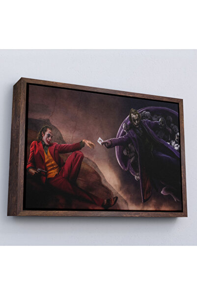 N NOXXO Pictură Joker cu cadru din lemn-7194