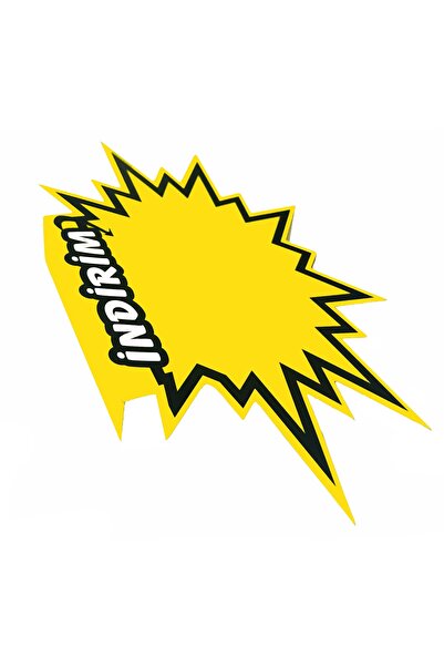 MT Shelf Front Shelf Discount Printed Star Price Tag 15X12 Cm. 100 Pcs.