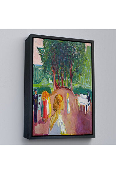 N NOXXO Edvard Munch cu cadru din lemn - Pictură Flirt în parc-7303