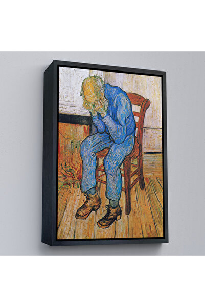 Oxyteez Tablou în rame de lemn Bătrânul care plâng pe marginea eternității - ...