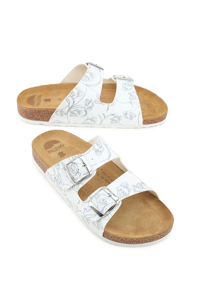 Paleng Gezer Paleng - Genuine Leather Mushroom Comfortable Women's Sweaty, Adjustable Two Buckles