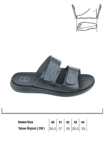 GEZER Ανδρικές παντόφλες Summer Fuspet Sole Velcro ρυθμιζόμενες