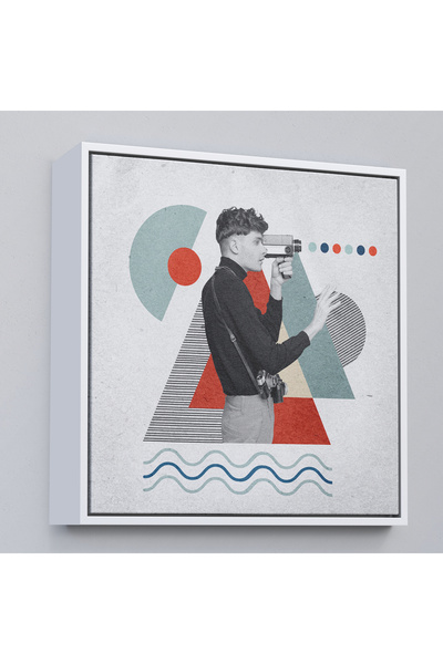 Oxyteez Pictură video Pop Art cu cadru din lemn-8362