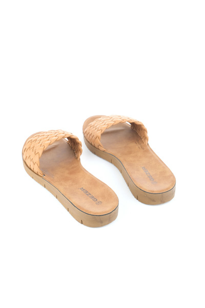 GEZER Καλοκαιρινές γυναικείες παντόφλες από συνθετικό δέρμα