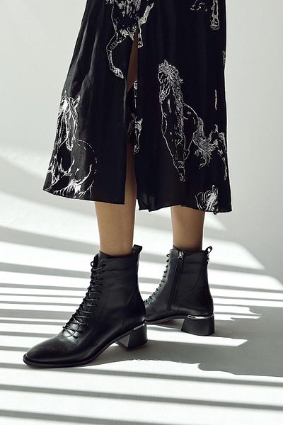 nope21shoess Μπότες Leona Black από γνήσιο δέρμα