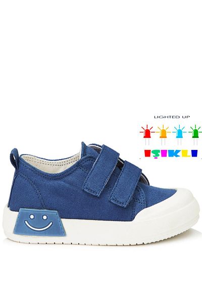 Vicco Luffy Denim Blue - Orthopedic Boy's Lighted Sneakers