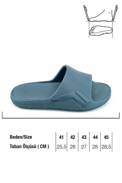 GEZER Ανδρικές παντόφλες Eva - Κατάλληλες για καλοκαίρι, μπάνιο, κήπο και βρεγμένο πάτωμα