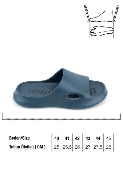 GEZER Καλοκαιρινές ανδρικές παντόφλες Eva Bath Garden Κατάλληλες για βρεγμένο πάτωμα