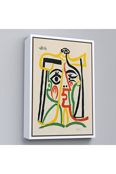 Oxyteez Παμπλός Πικάσο με ξύλινο πλαίσιο - Ζωγραφική της Τζακλίνας με Ψάθινο ...