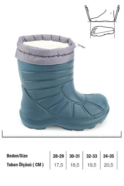 GEZER Μπότες χιονιού για αγόρια χειμερινά Eva Throat Elastic Silent Sole